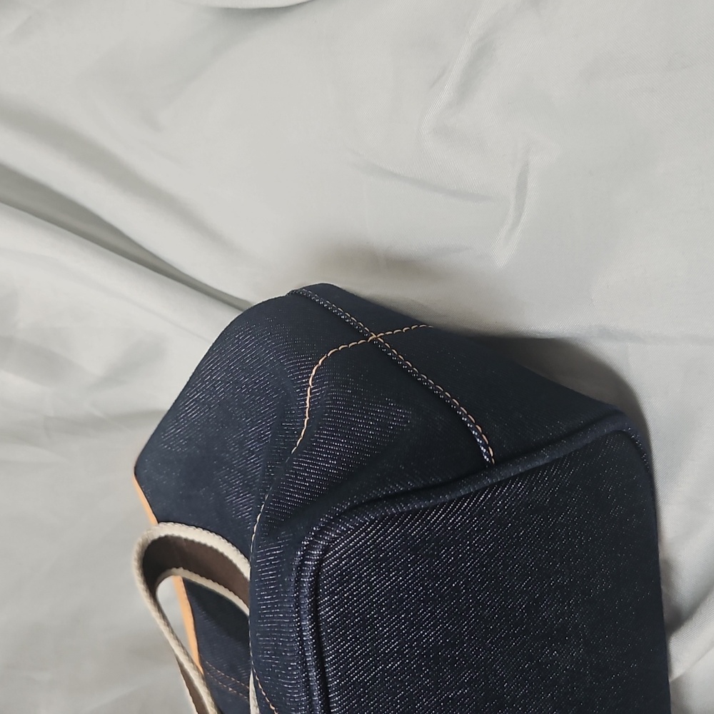 Vintage Coach Hampton Denim and Leather Tote - Picture 9 of 14